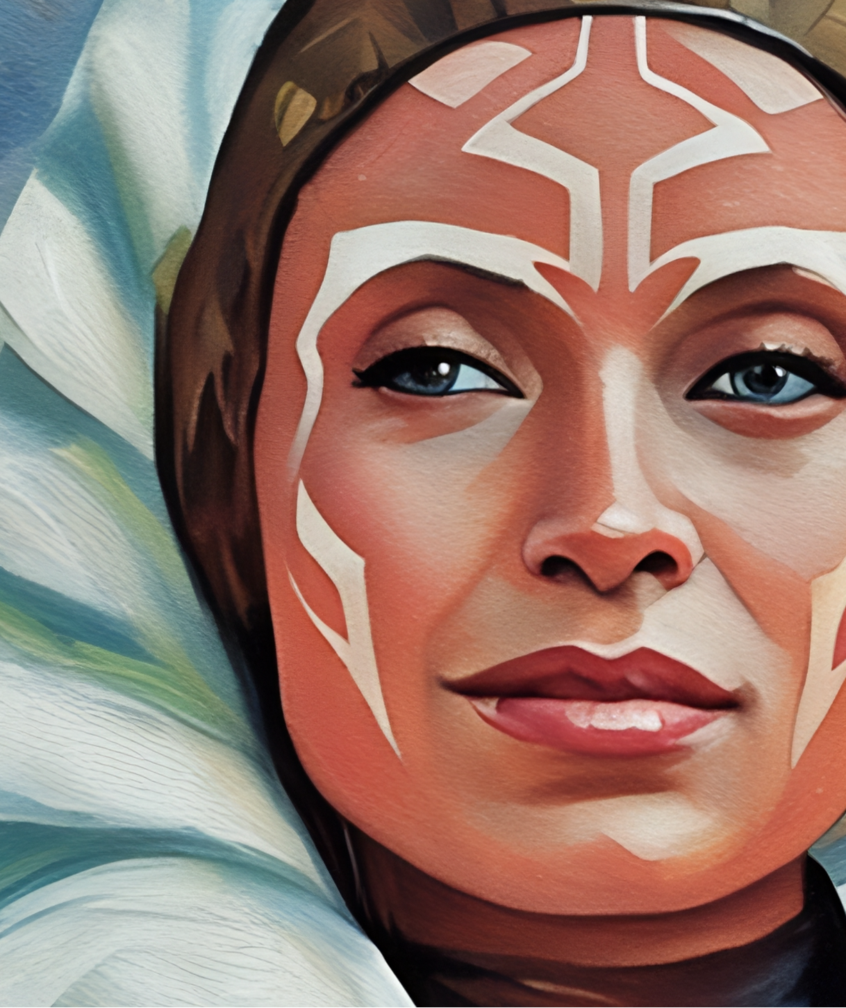 45x55 cm.  Star Wars Ahsoka - edizione limitata 5/30 con certificato